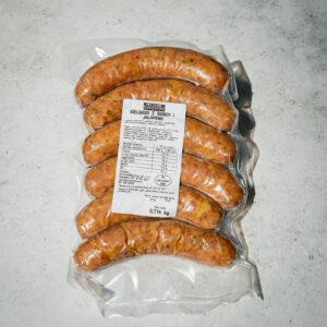 Kiełbasa grillowa z jalapeno i Grana Padano